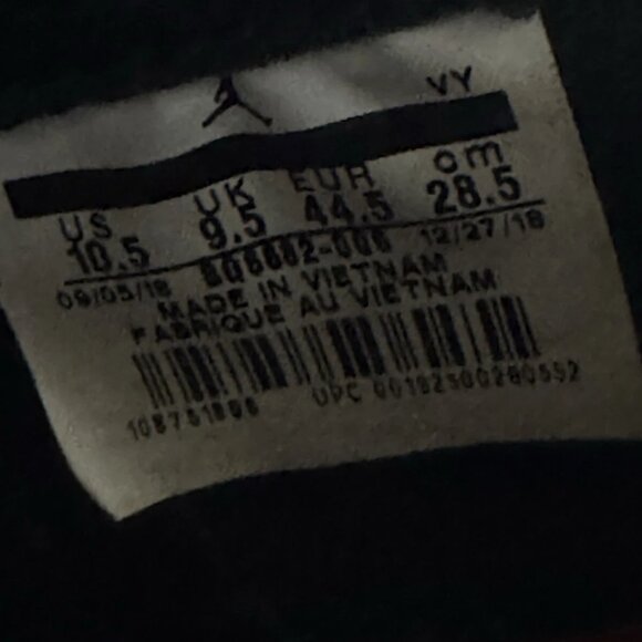 RARE 🚀 Size 10.5 - NIKE AIR JORDAN 1 DEFIANT COUTURE BLACK RED BQ6682-006 - Picture 8 of 9